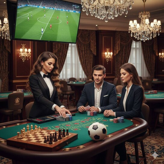 华庆棋牌主视觉：多款棋牌游戏界面